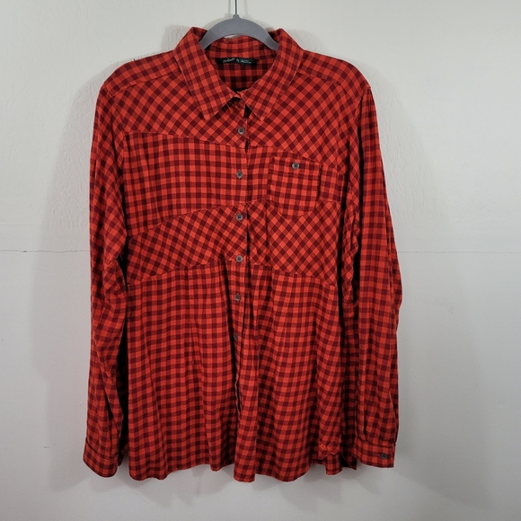 Woolrich Plaid Button Front Womens Shirt Top Sz 2XL - Picture 15 of 15